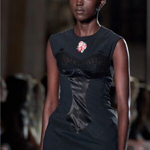 Tory Burch Black Blouse with Floral Detail